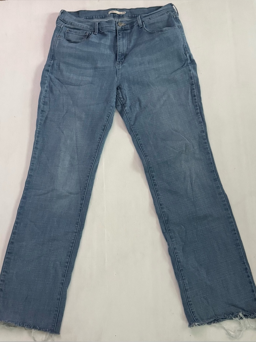 Levi's 505 Straight Leg Jeans Womens Size 14 Preowned Actual 34x29 Waterless